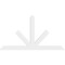 Ekena Millwork Saratoga Architectural Grade PVC Gable Bracket, 96"W x 52"H x 2"D x 6"F, 13/12 Pitch GBP096X52X0206SAR00 - alternate 5